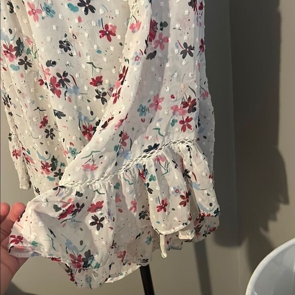 Matilda Jane Cream and Pink Bell Sleeve Blouse B - Picture 4 of 10